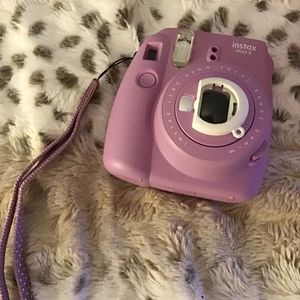 Purple Instax mini 9 Polaroid